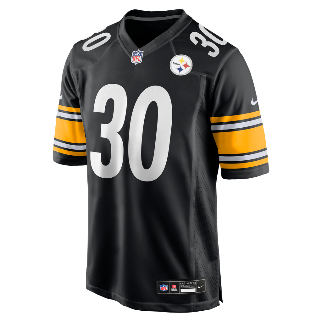 Men's Pittsburgh Steelers Jaylen Warren Nike Black Game product image 2