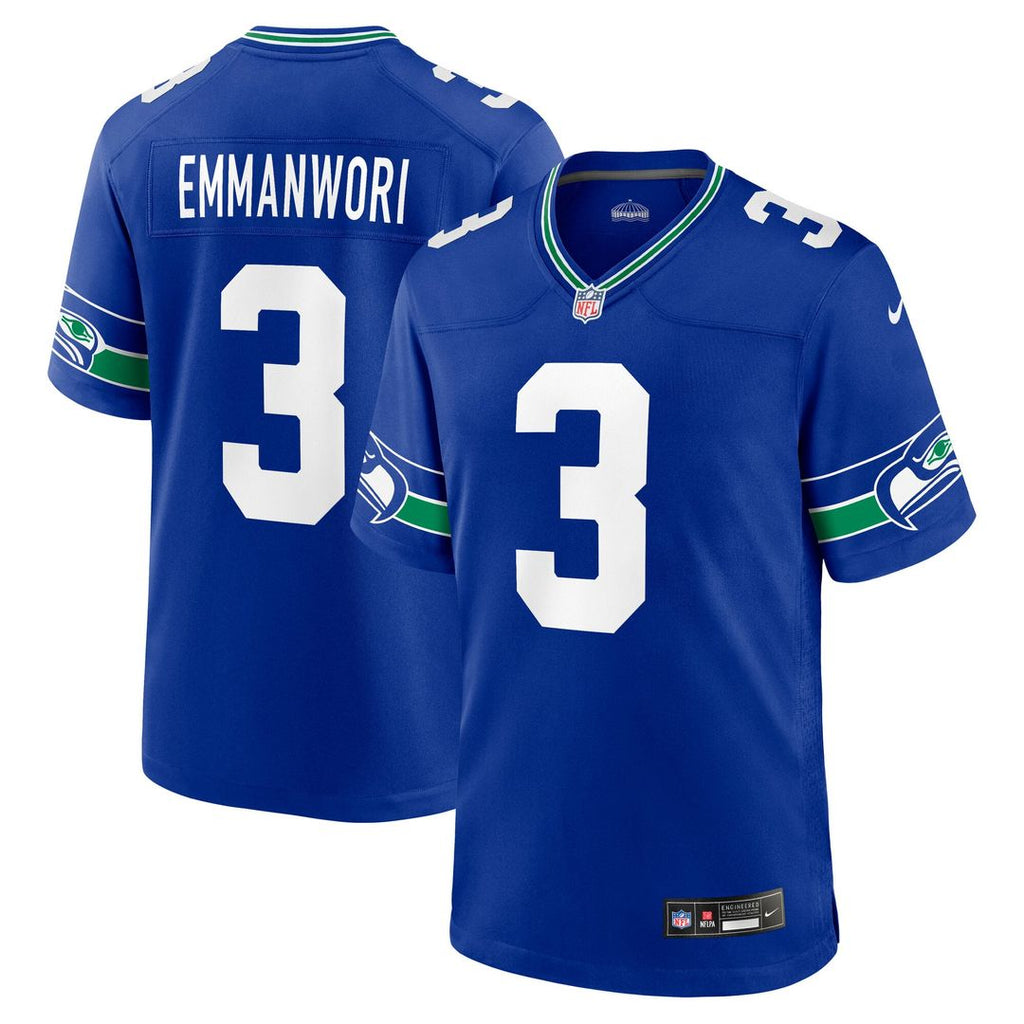 Men's Seattle Seahawks Nick Emmanwori Nike White Game Jersey product image 7