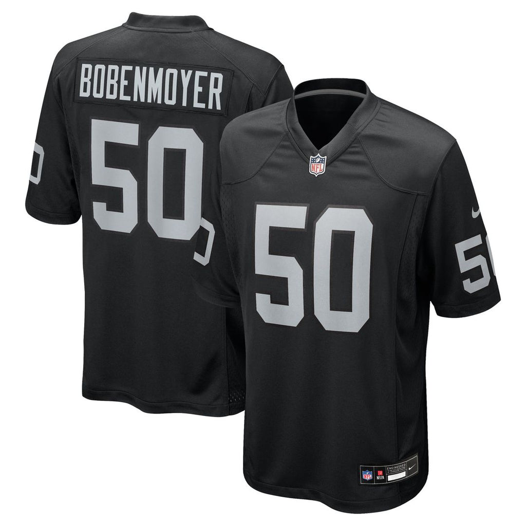 Men's Las Vegas Raiders Jacob Bobenmoyer Nike Black Game product image 1