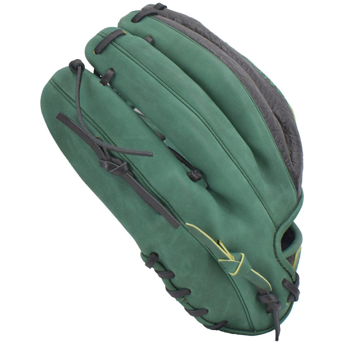 Gem Gloves Softball Fielding Glove - GEM003 (Black/Dark Green) product image 4, provided for visual reference and product