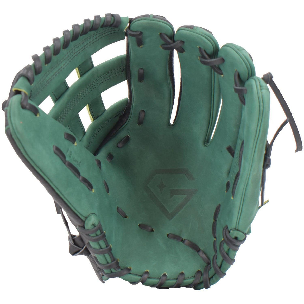 Gem Gloves Softball Fielding Glove - GEM003 (Black/Dark Green) product image 3, provided for visual reference and product