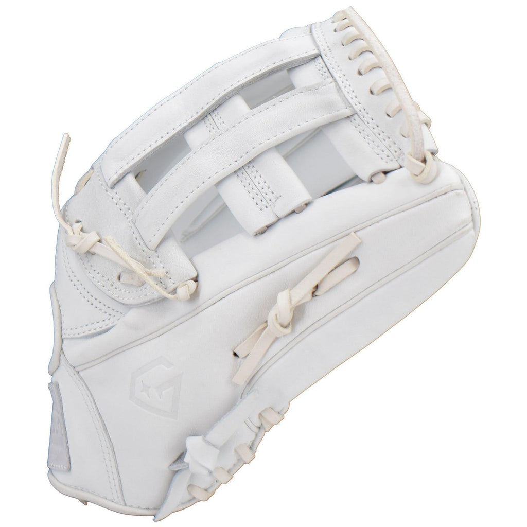 Gem Gloves Softball Fielding Glove - GEM014 (Whiteout) product image 2, provided for visual reference and product detail