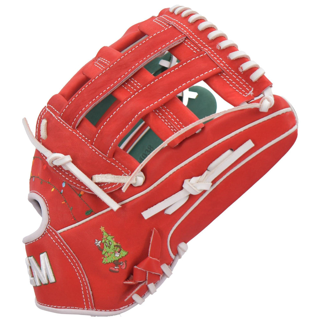 Gem Gloves Softball Fielding Glove - GEM038 Holly Jolly product image 2, provided for visual reference and product detail