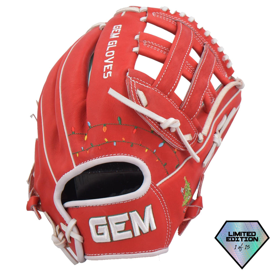 Gem Gloves Softball Fielding Glove - GEM038 Holly Jolly product image 1, provided for visual reference and product detail
