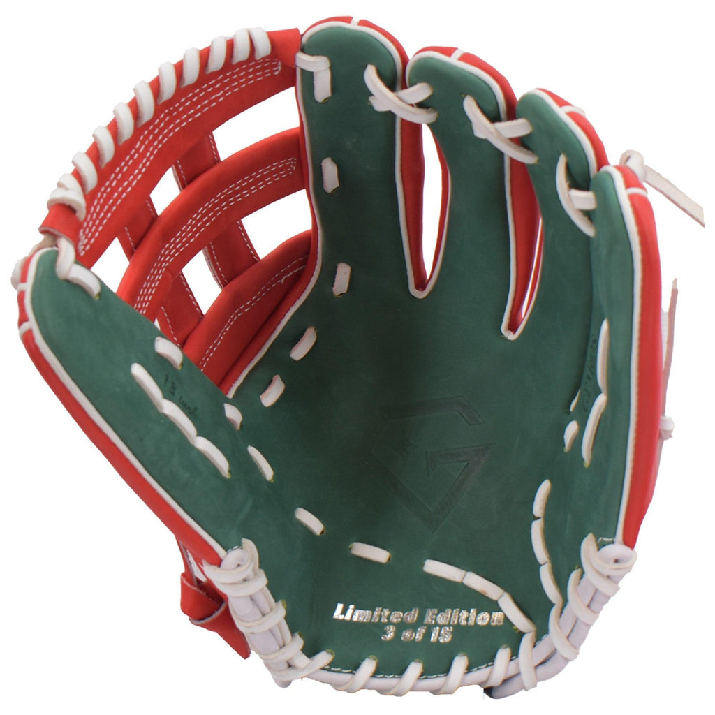 Gem Gloves Softball Fielding Glove - GEM038 Holly Jolly product image 3, provided for visual reference and product detail