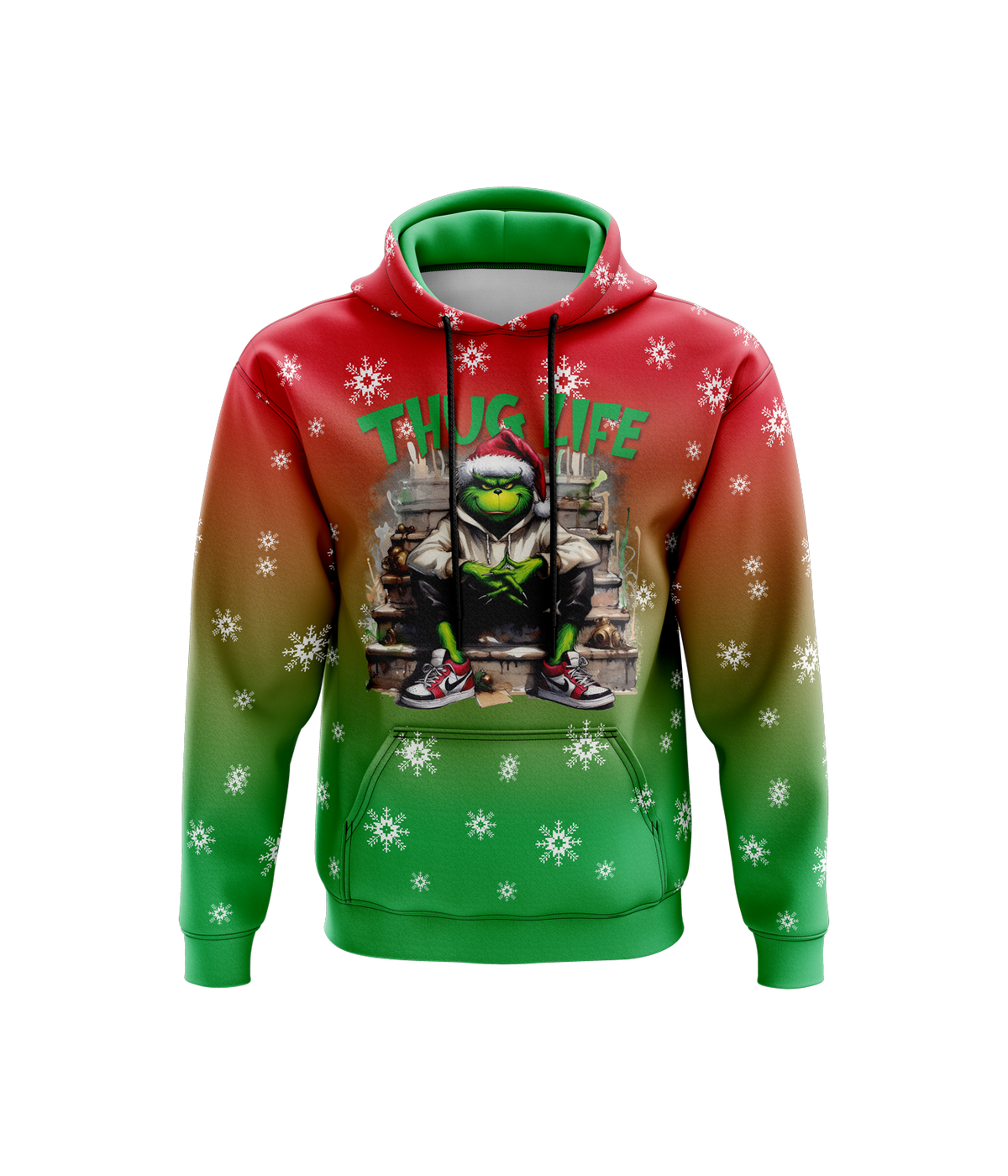 Grinch Thug Life - Hoodie (Customized Buy-In) product image 1, provided for visual reference and product detail review