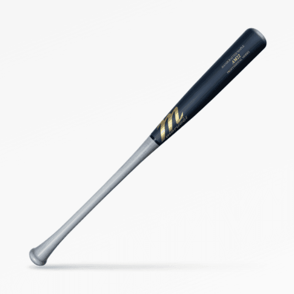 Marucci AM22 Pro Model Wood Baseball Bat - MVE4AM22-SM/MBK product image 1, provided for visual reference and product detail