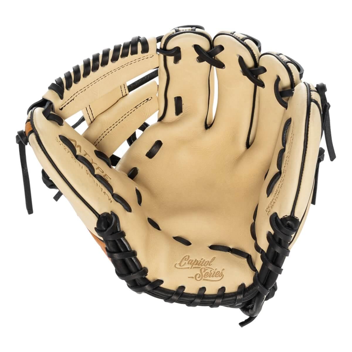 Marucci Capitol 11.25" Baseball Fielding Glove - MFG2CP42A2-CM/GT product image 3, provided for visual reference and product