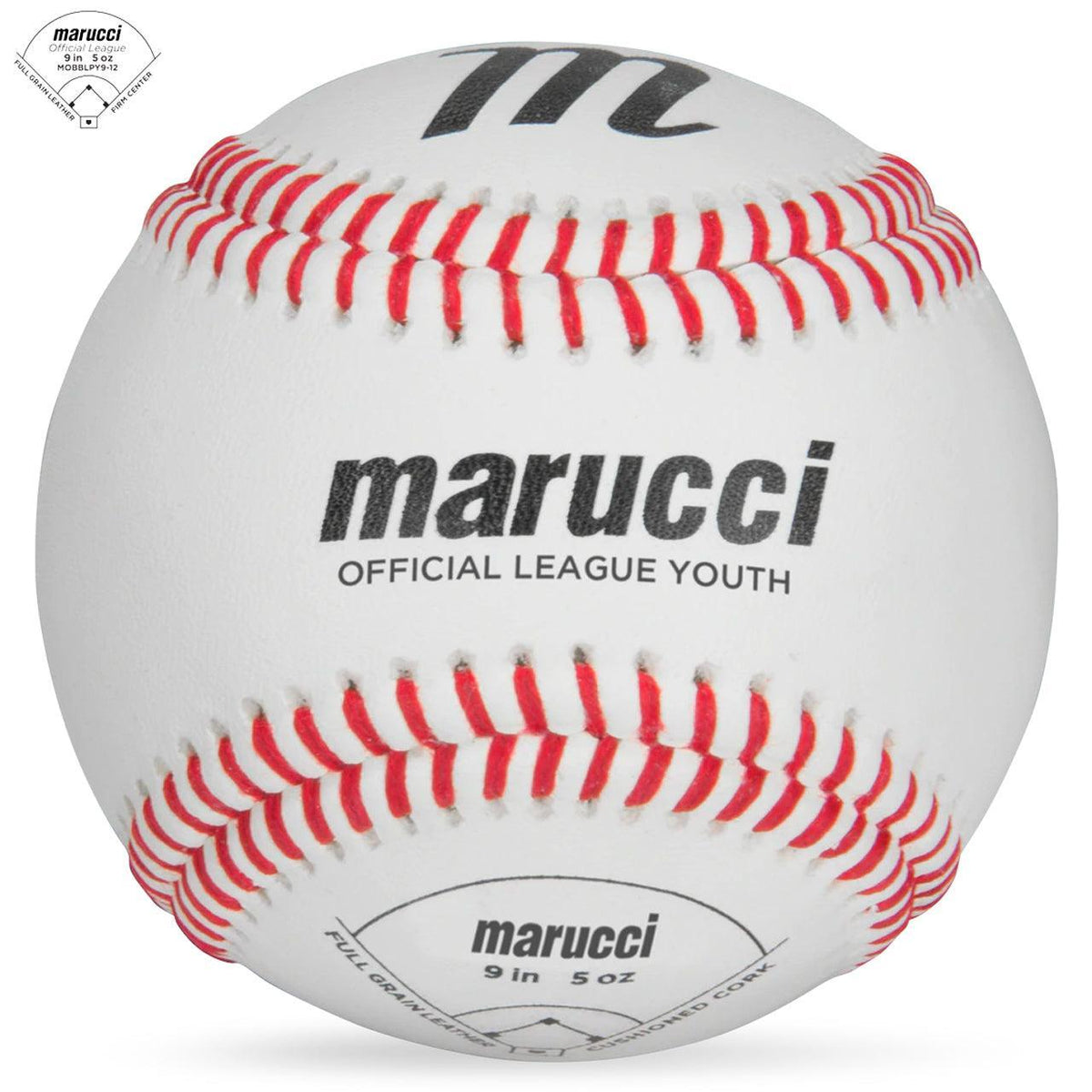 Marucci Official League Youth Baseballs - MOBBLPY9 - 12 Pack product image 1, provided for visual reference and product