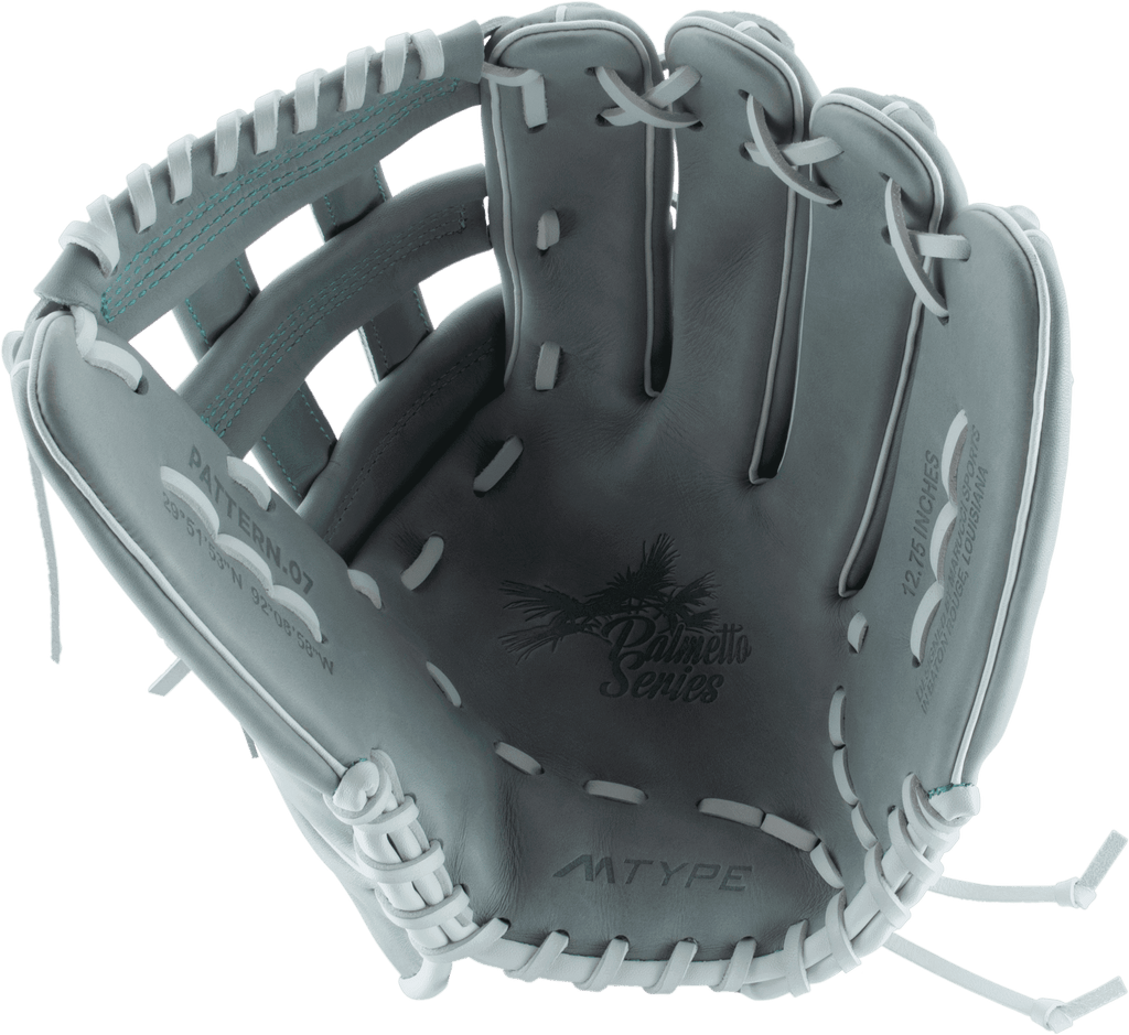 Marucci Palmetto 12.75" Fastpitch Softball Glove - MFG3PL78R3FP-GY product image 4, provided for visual reference and