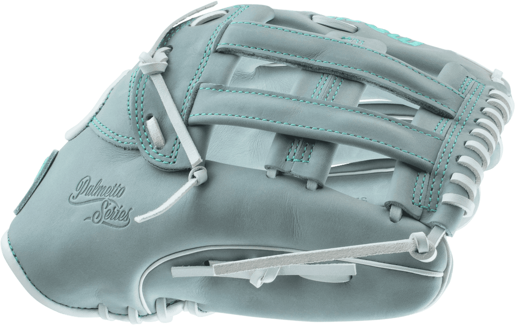 Marucci Palmetto 12.75" Fastpitch Softball Glove - MFG3PL78R3FP-GY product image 2, provided for visual reference and