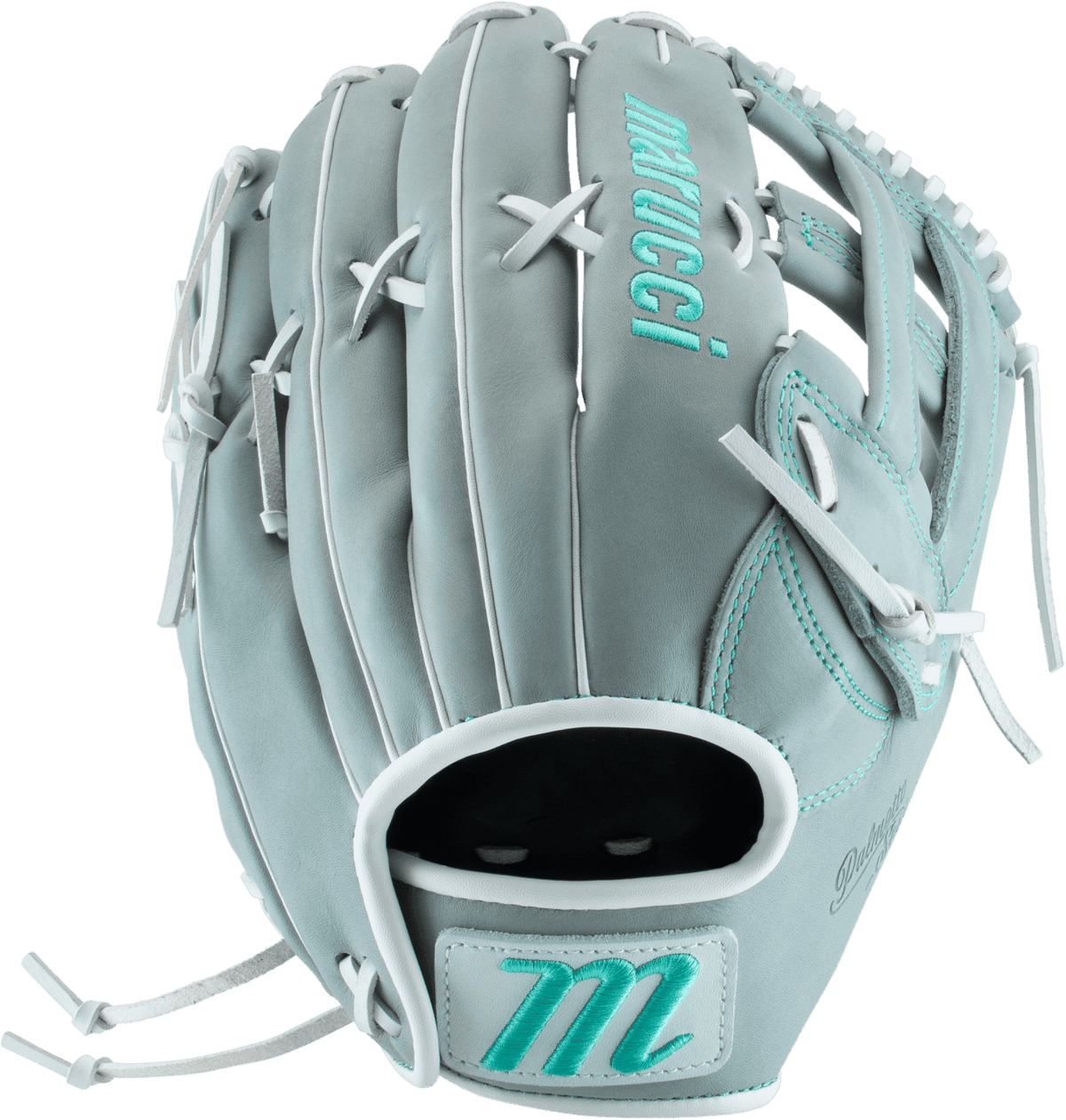 Marucci Palmetto 12.75" Fastpitch Softball Glove - MFG3PL78R3FP-GY product image 1, provided for visual reference and