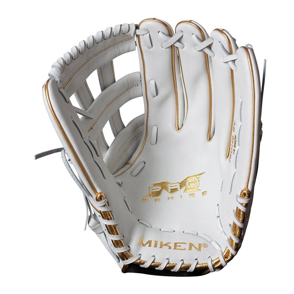 Miken White Gold PRO Series 13" Slowpitch Fielding Glove - PRO130-WG product image 2, provided for visual reference and