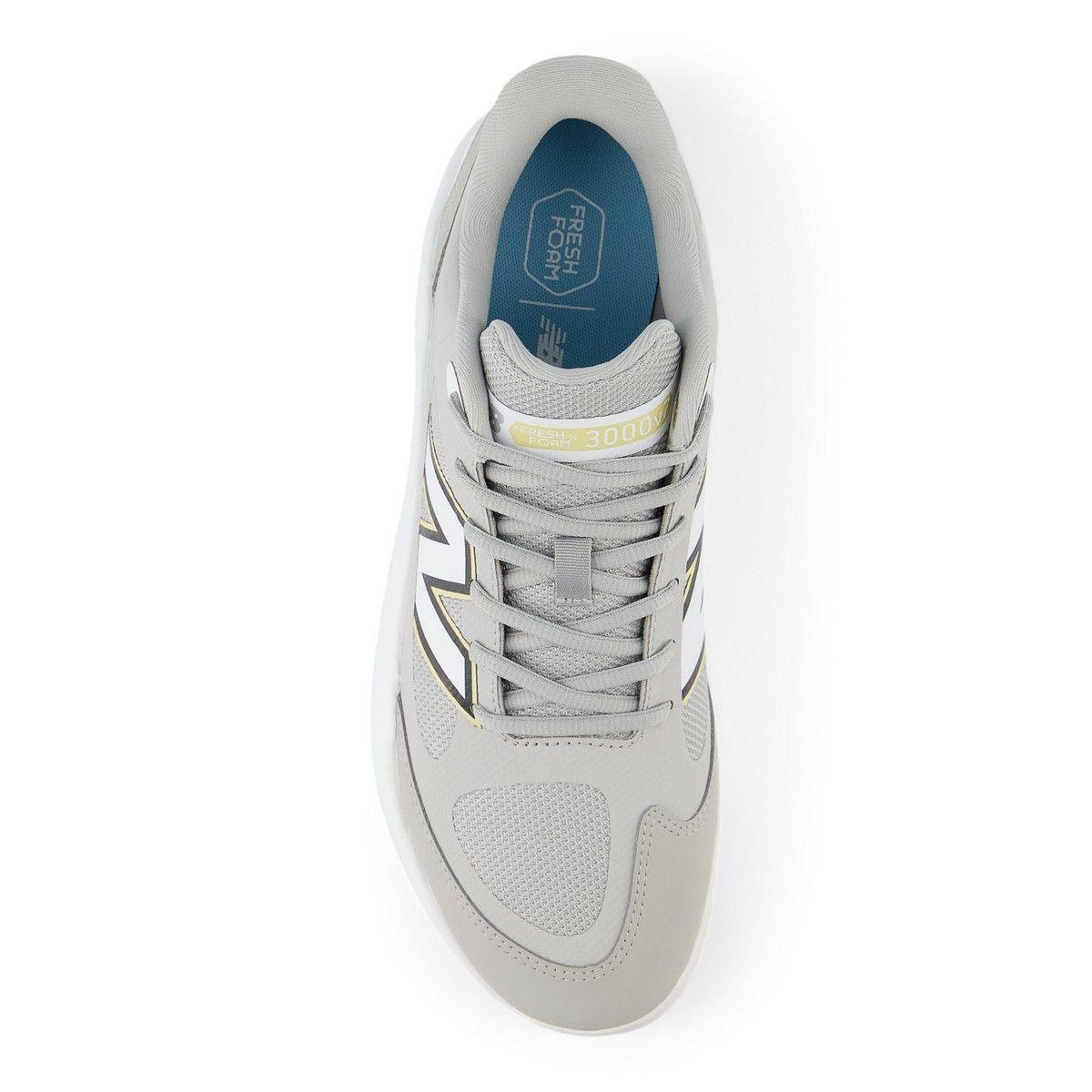 New Balance Men Fresh Foam 3000 v7 Turf Baseball Shoes - Grey Raincloud - T3000TG7 product image 3, provided for visual