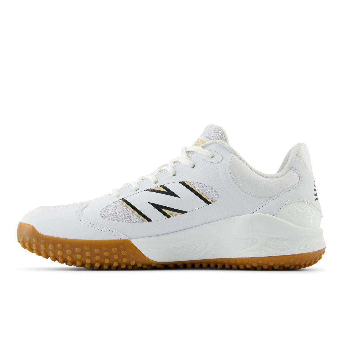 New Balance Men Fresh Foam 3000 v7 Turf Baseball Shoes - White/Gum - T3000TW7 product image 2, provided for visual reference