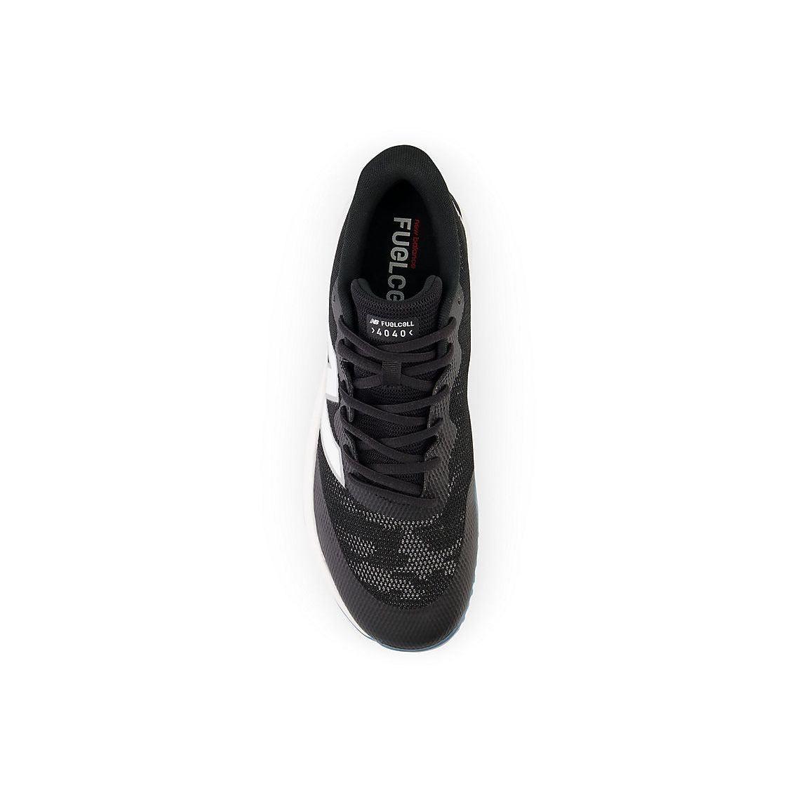 New Balance Men FuelCell 4040 V7 Turf Baseball Shoes - Black / Optic White / Ice Blue - T4040BK7 product image 4, provided
