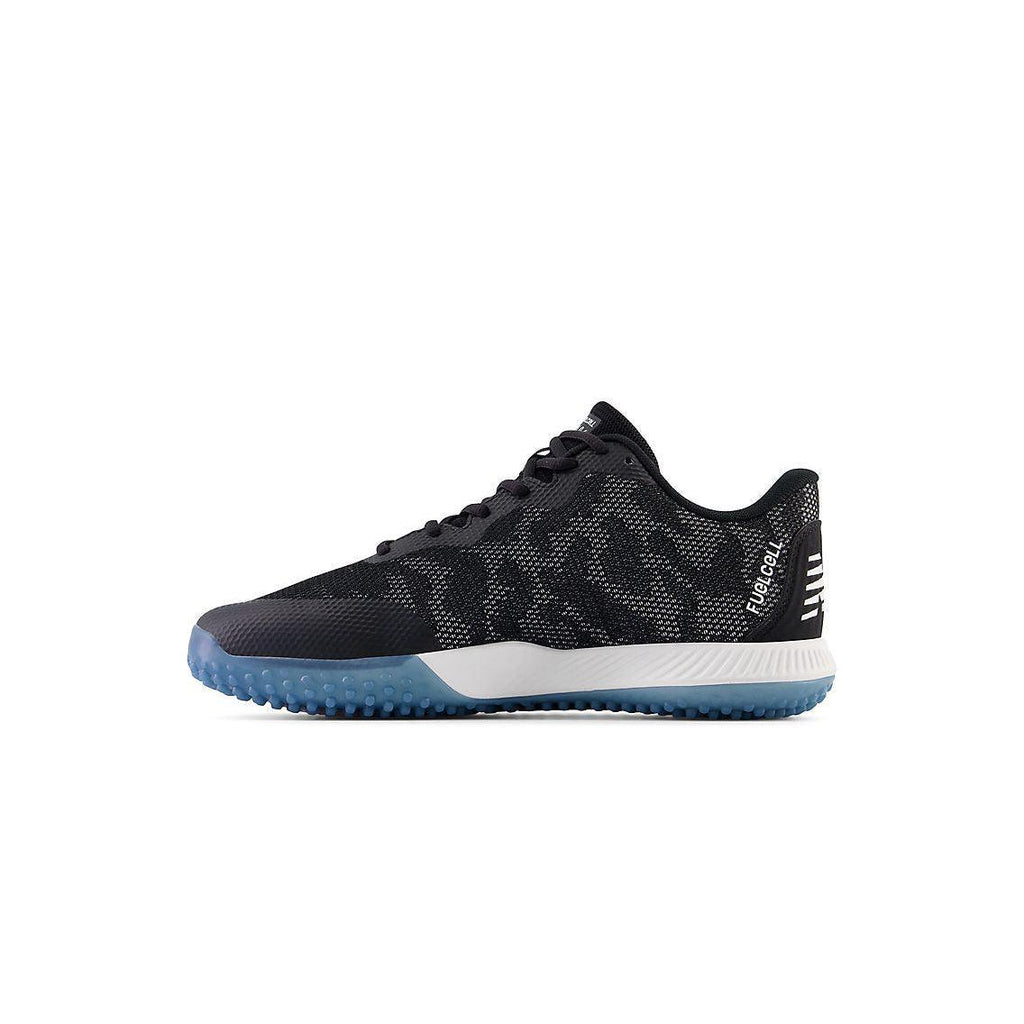 New Balance Men FuelCell 4040 V7 Turf Baseball Shoes - Black / Optic White / Ice Blue - T4040BK7 product image 3, provided