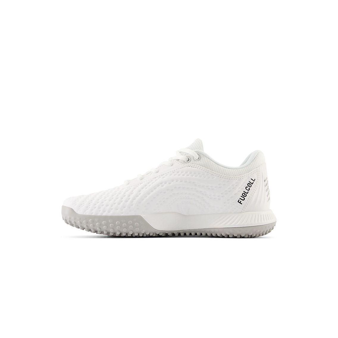 New Balance Men FuelCell 4040 V7 Turf Baseball Shoes - Optic White / Raincloud - T4040SW7 product image 3, provided for
