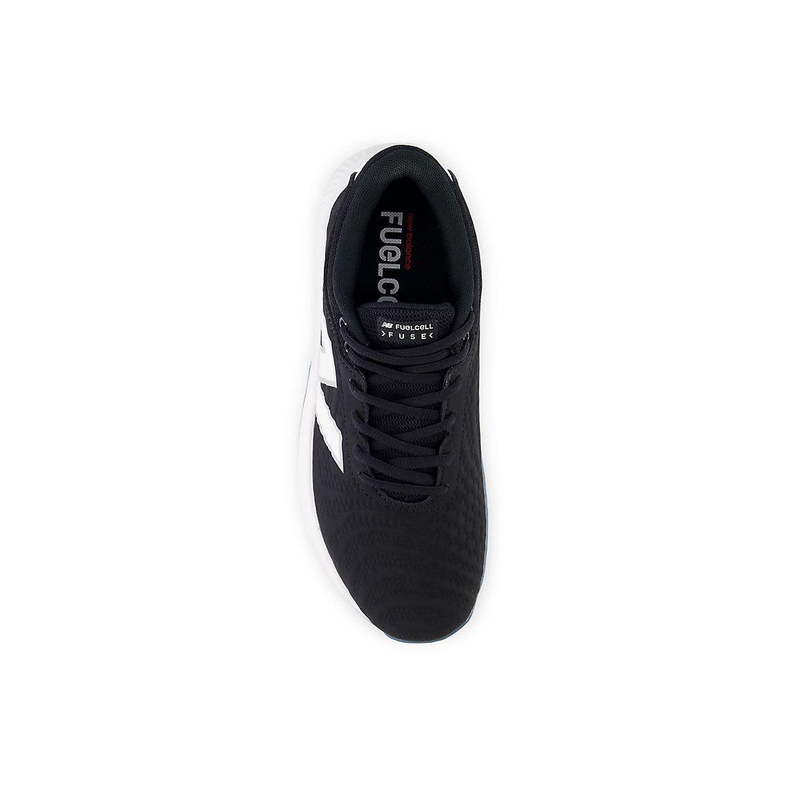 New Balance Women FuelCell FUSE v4 Turf Trainer Softball Shoes - Black/Optic White - STFUSEK4 product image 3, provided for