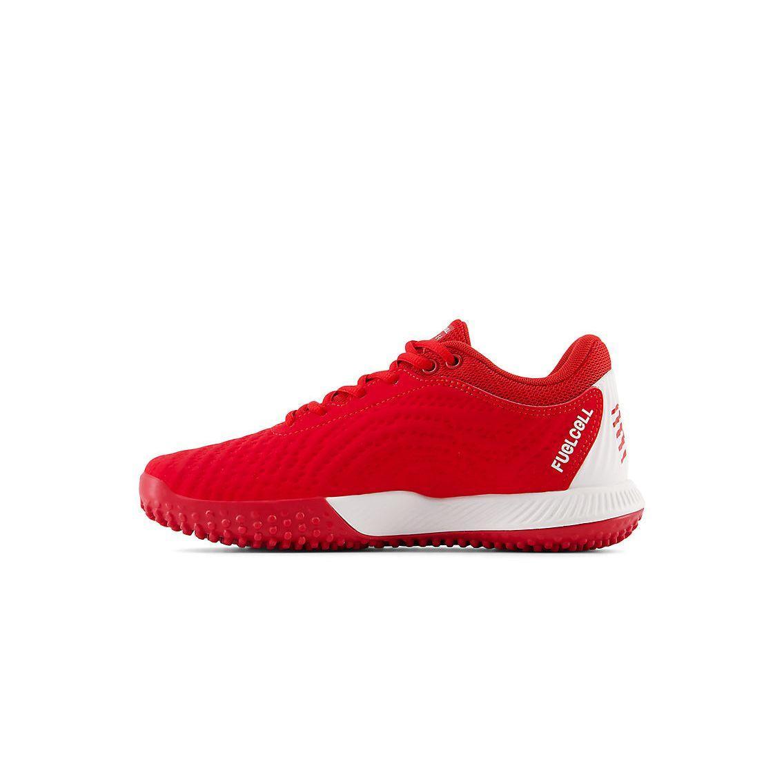 New Balance Women FuelCell FUSE v4 Turf Trainer Softball Shoes - Team Red/Optic White - STFUSER4 product image 2, provided