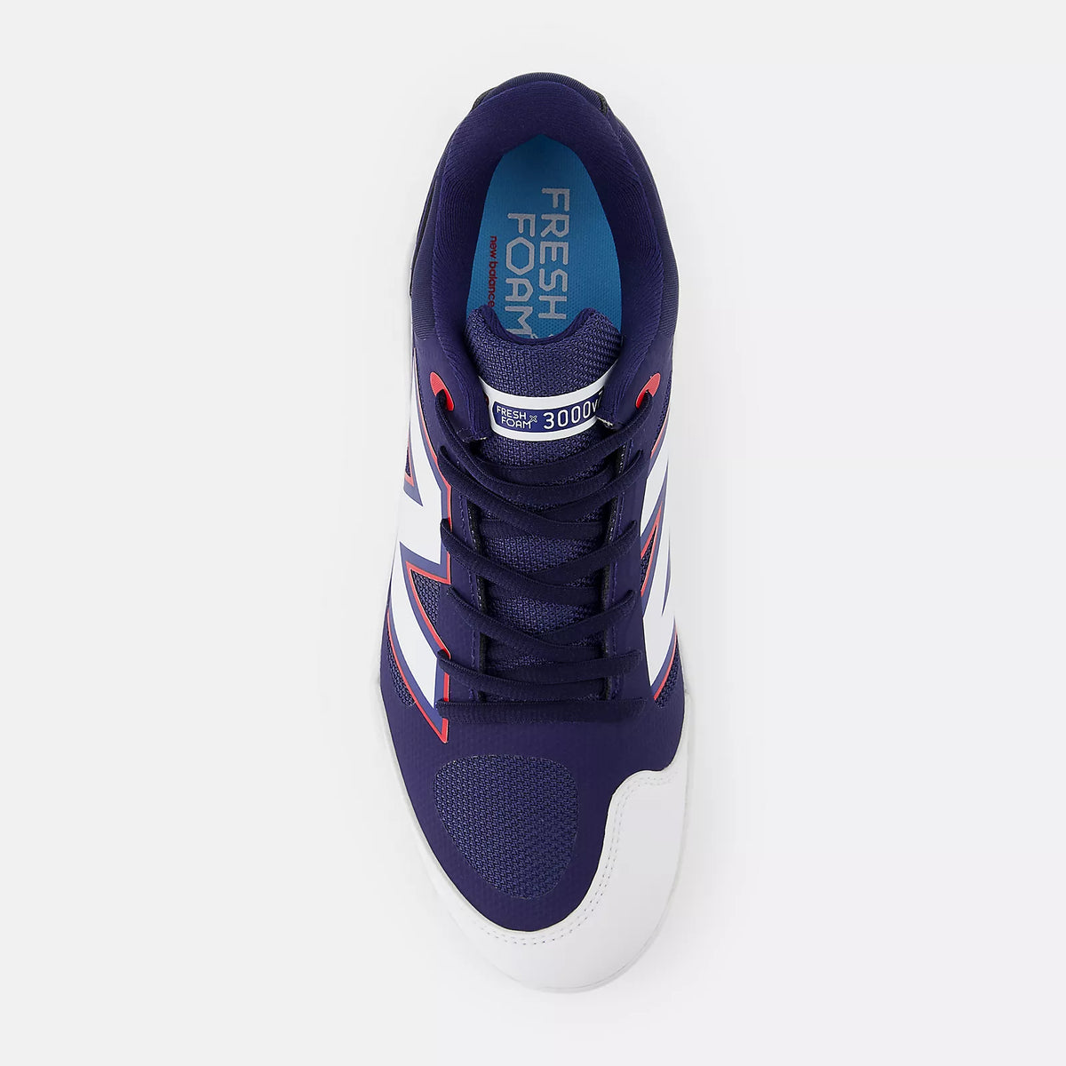 New Balance Men Fresh Foam 3000 v7 Molded Baseball Cleats - Navy/White/Red - PL3000H7 product image 3, provided for visual