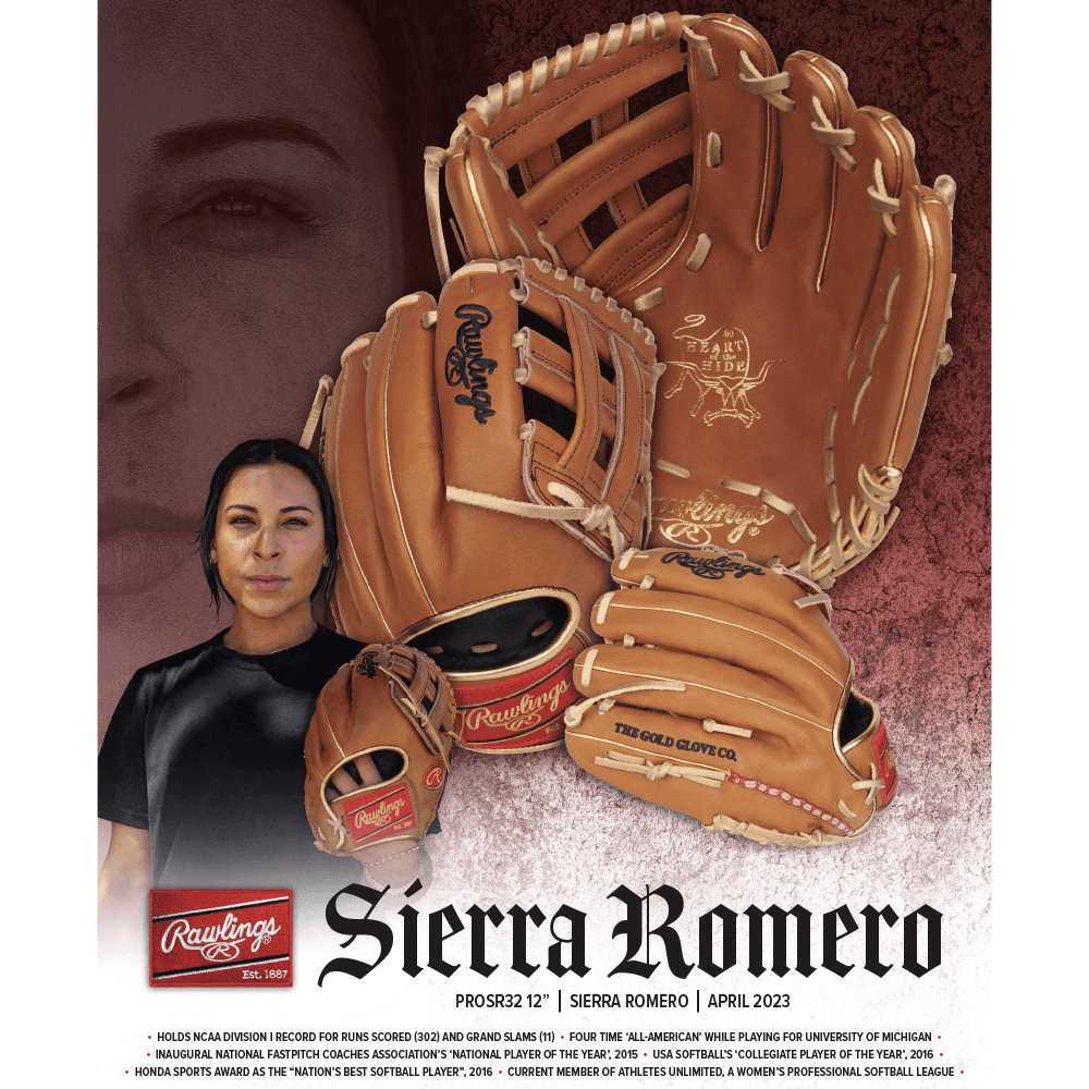 Rawlings Heart of the Hide Sierra Romero 12" Fastpitch Fielding Glove - RPROS32 product image 1, provided for visual