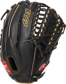 Rawlings R9 Baseball 12.75" Modified Trapeze Baseball Fielding Glove - R96019BGFS product image 1, provided for visual