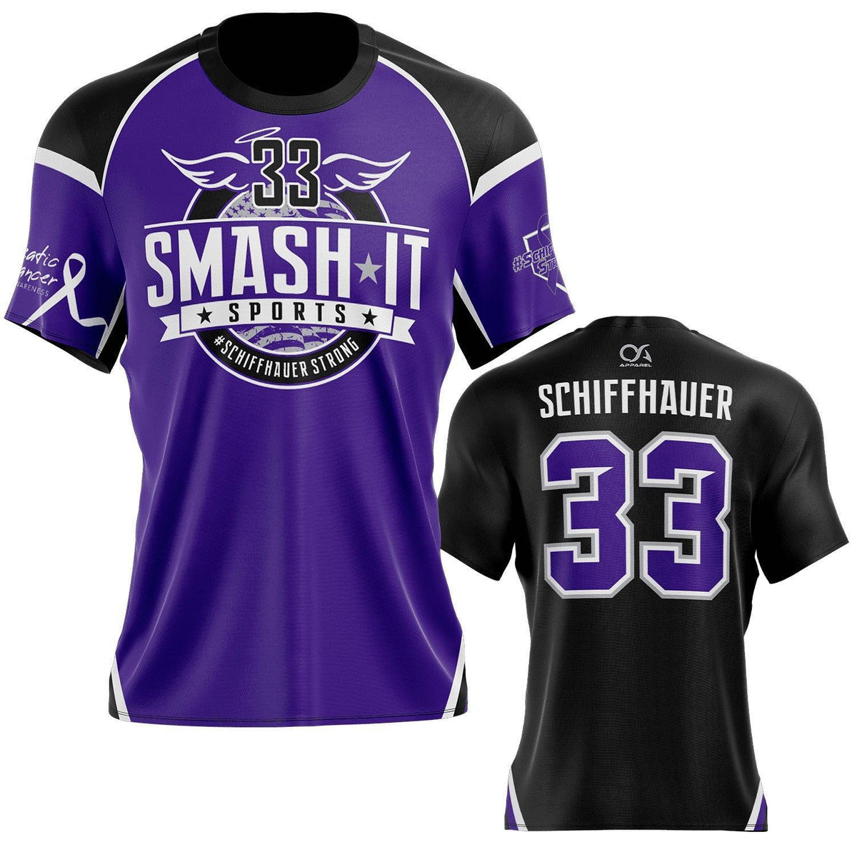 Schiffhauer Strong - Short Sleeve Jersey (Customized Buy-In) - Purple product image 1, provided for visual reference and
