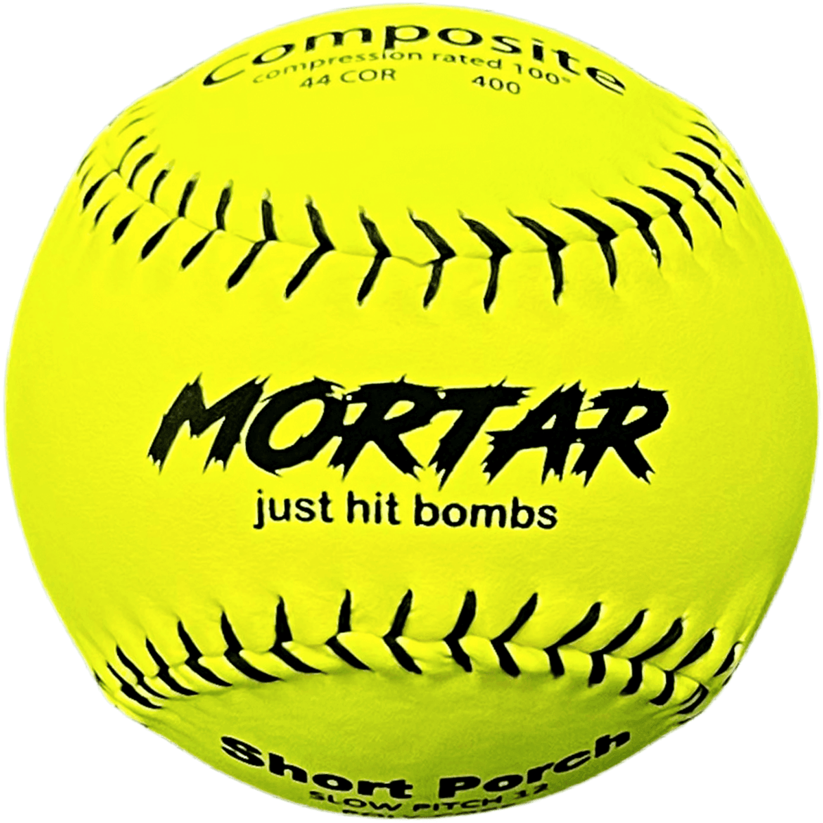 Short Porch Mortar Extreme 44/400 12" Slowpitch Softballs product image 1, provided for visual reference and product detail