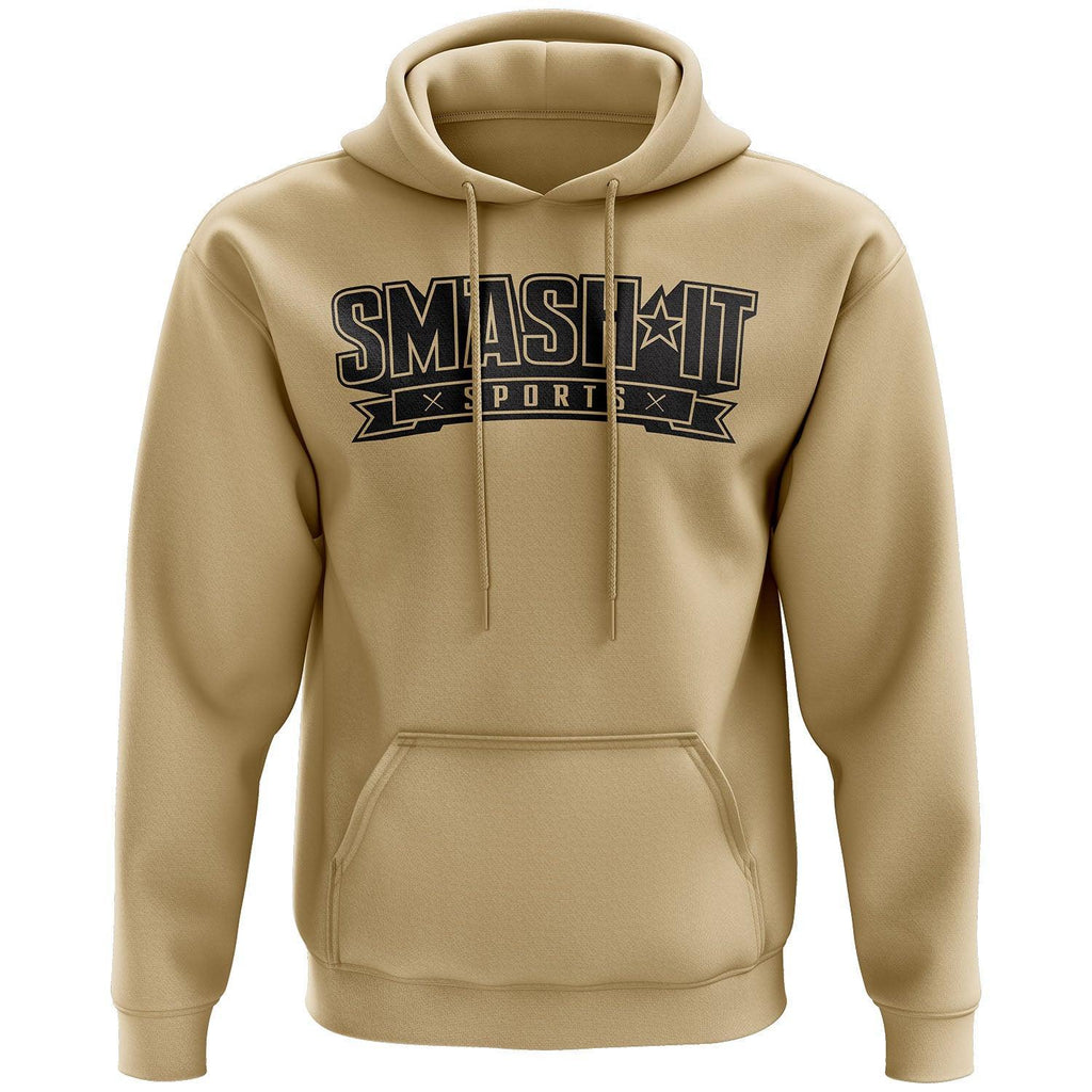 Smash It Sports Fleece Hoodie - Desert Tan product image 1, provided for visual reference and product detail review