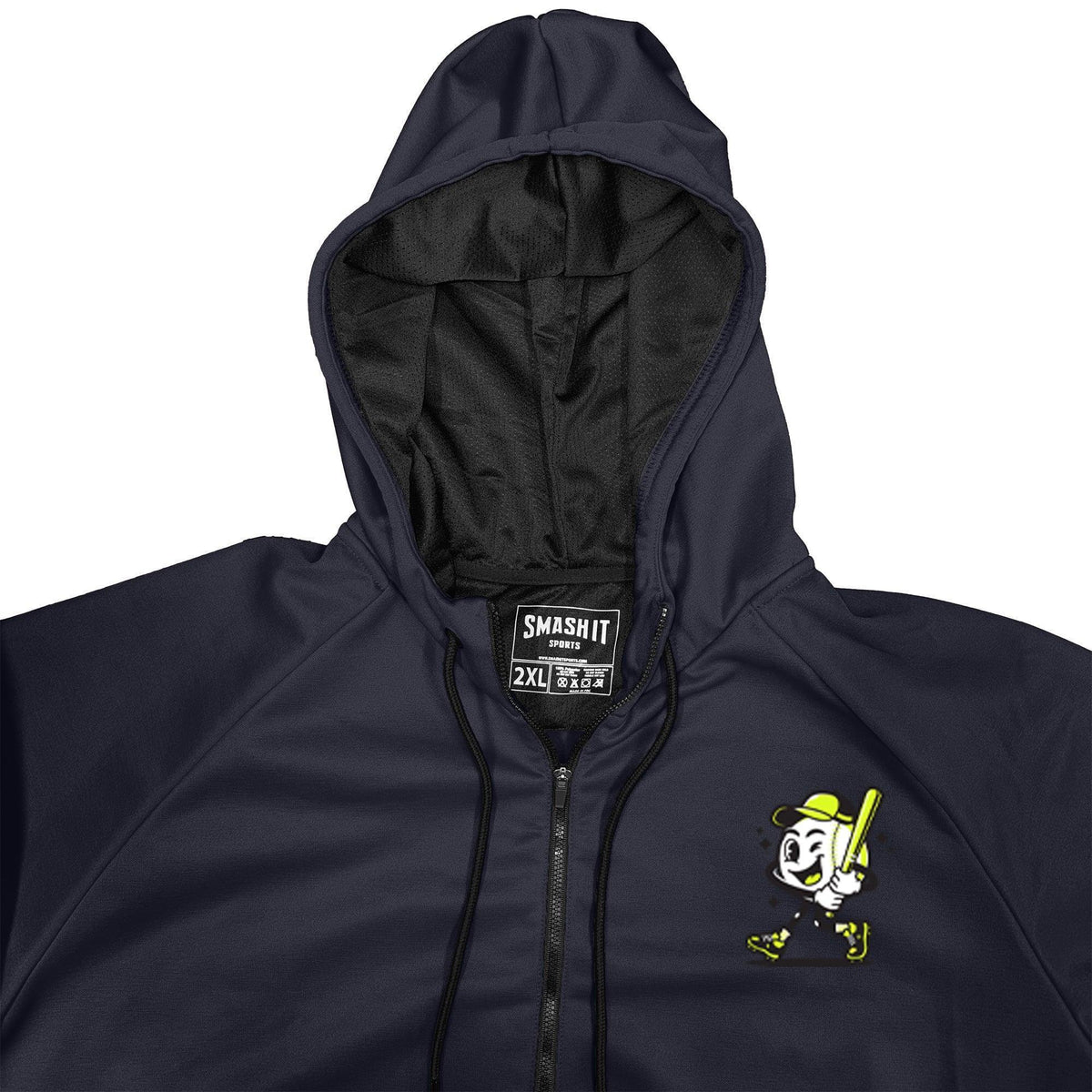 Smash It Sports "Smashie" BP Fleece Hoodie - Midnight product image 4, provided for visual reference and product detail