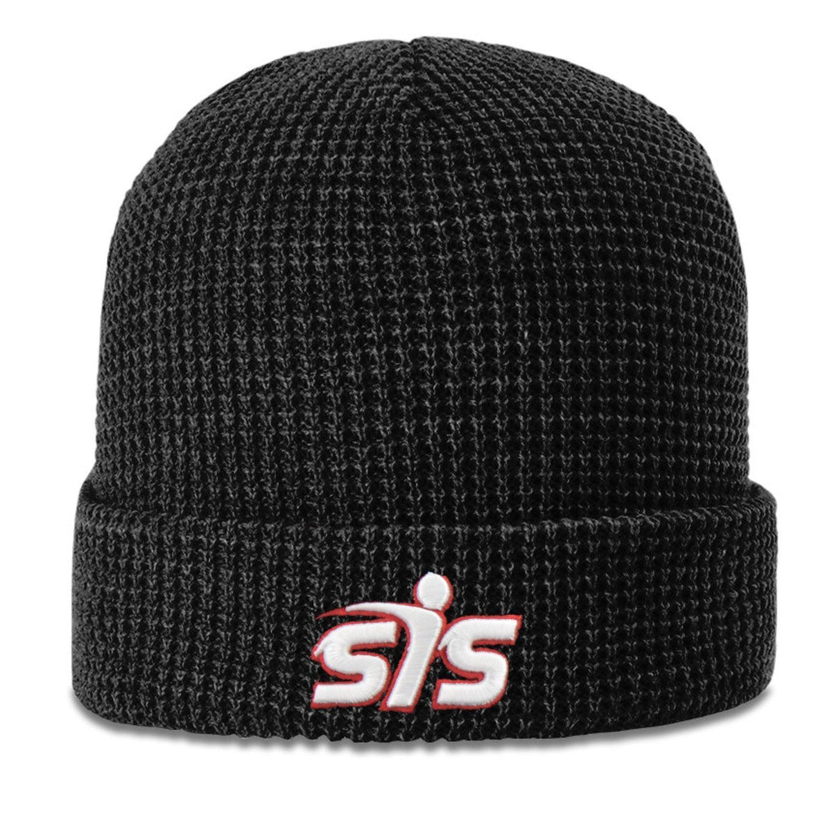 Smash It Sports Waffle Beanie #146 (Black) product image 1, provided for visual reference and product detail review