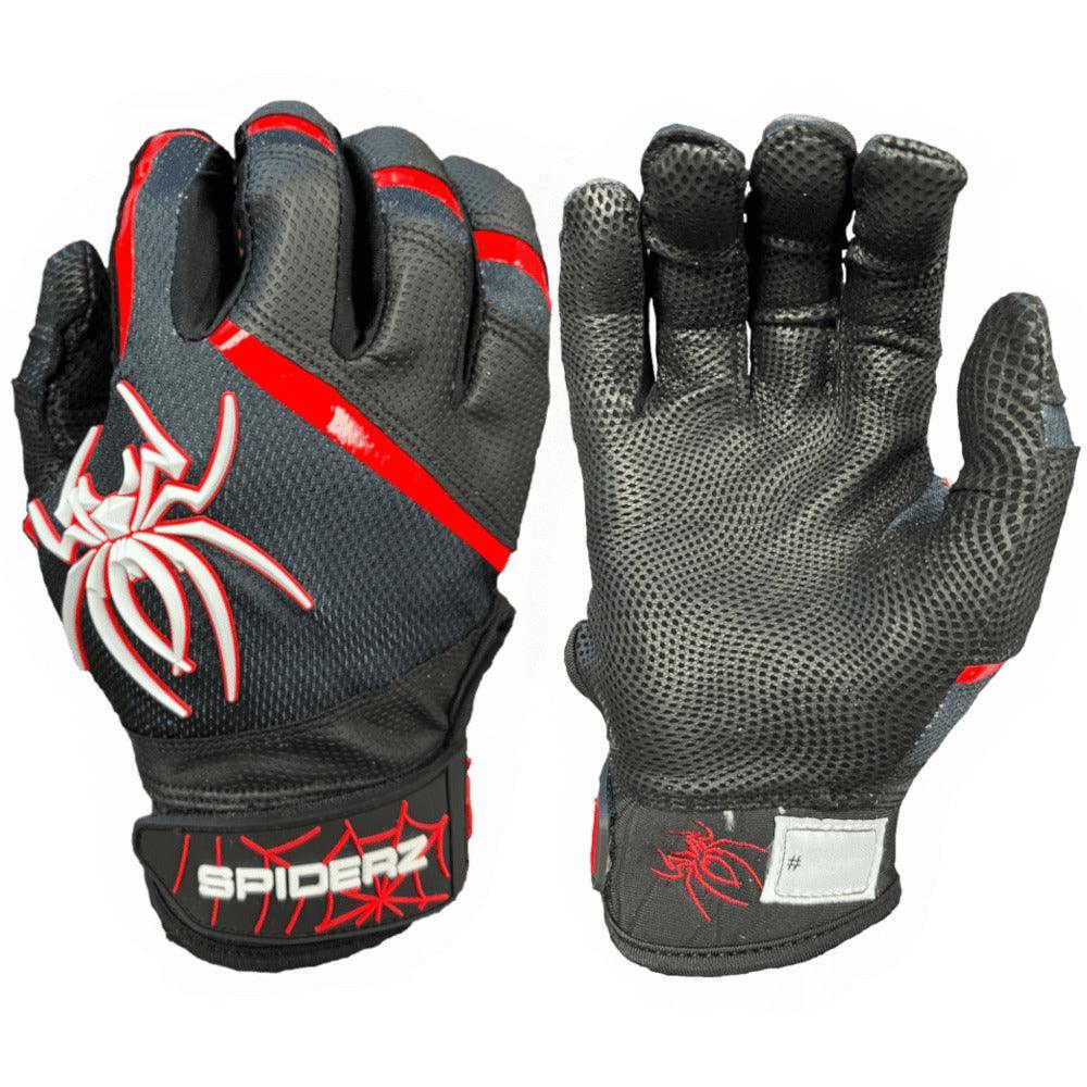 Spiderz PRO Batting Gloves - Black/Red/White product image 1, provided for visual reference and product detail review