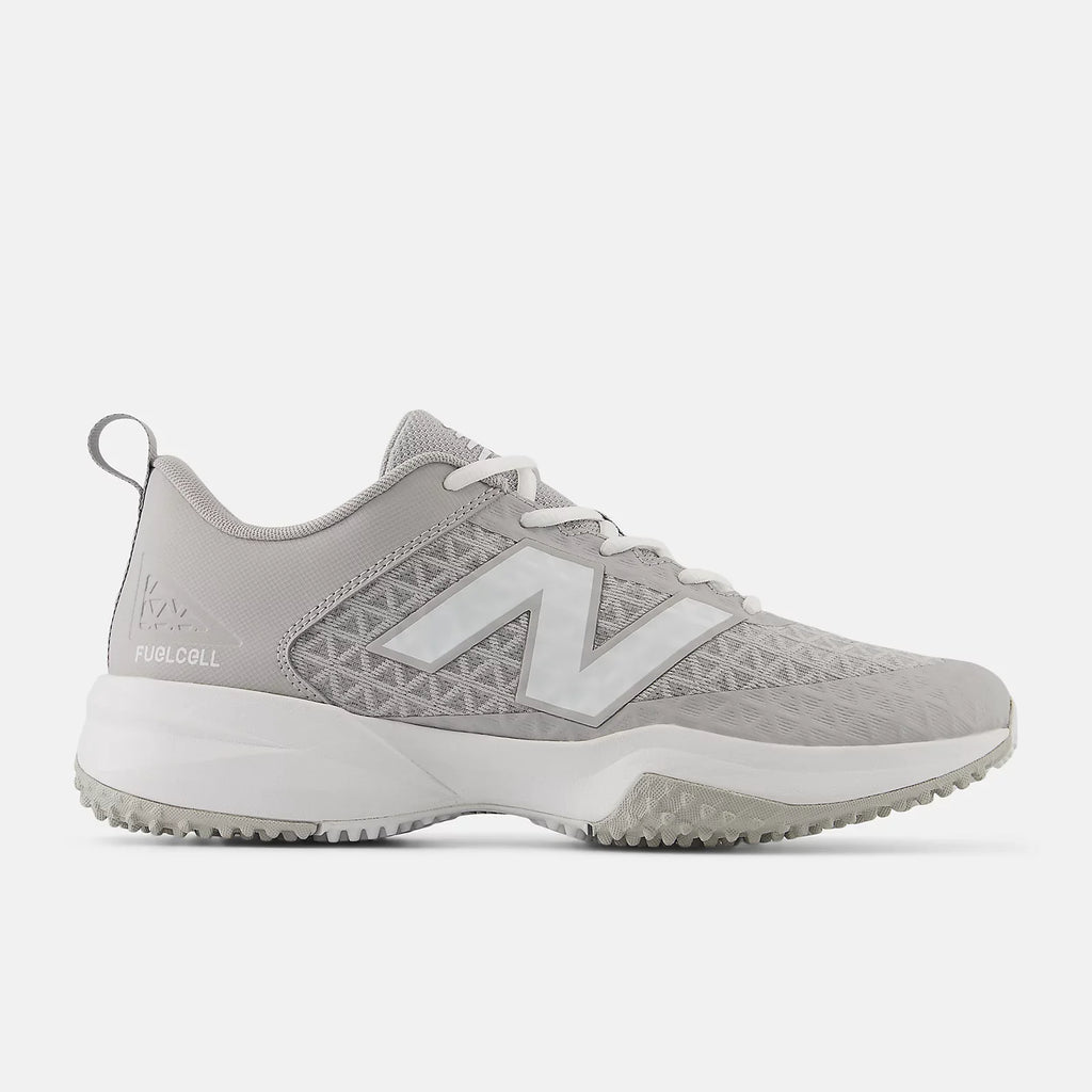 New Balance Men Fuelcell 4040 v8 Turf Baseball Shoes - Grey/White - T4040TG8 product image 1, provided for visual reference