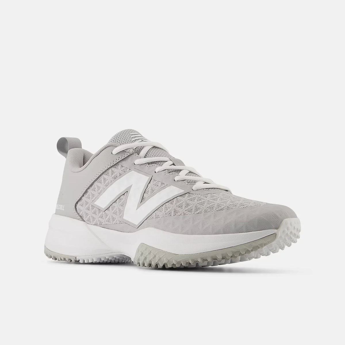 New Balance Men Fuelcell 4040 v8 Turf Baseball Shoes - Grey/White - T4040TG8 product image 2, provided for visual reference