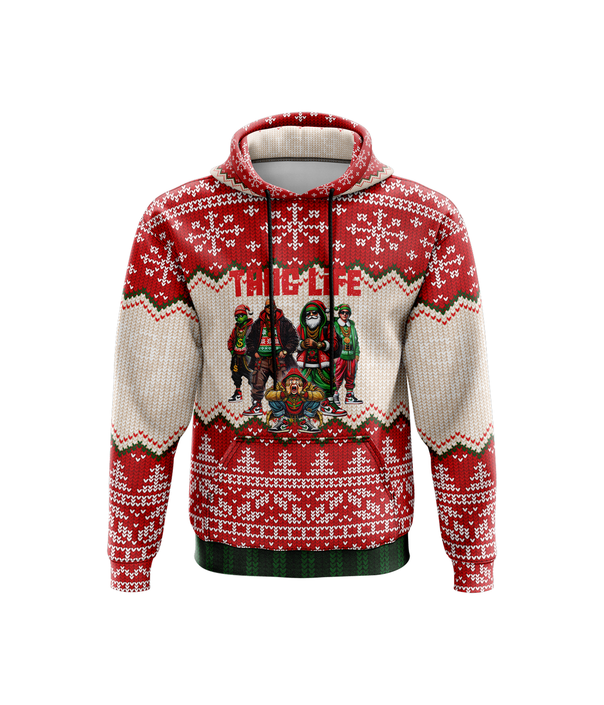 Christmas Thug Life - Hoodie (Customized Buy-In) product image 1, provided for visual reference and product detail review