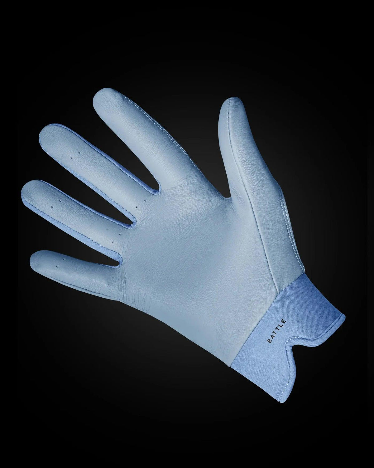 Warstic IK3 Pro Short Cuff Batting Gloves "Light Blue" product image 2, provided for visual reference and product detail