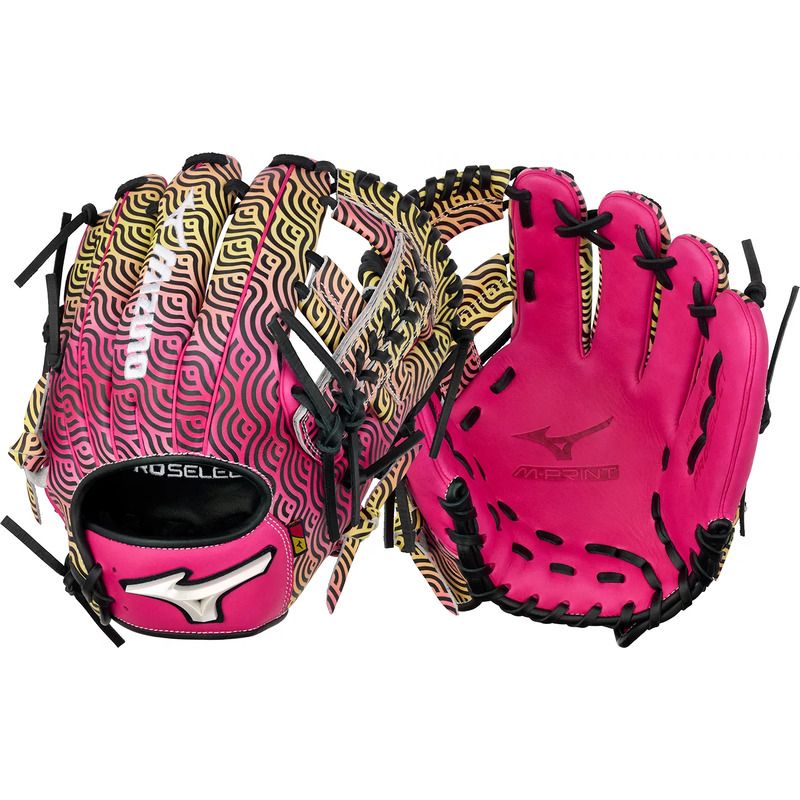 Mizuno Pro Select 11.5" Baseball Fielding Glove - GPS-40RMP Miami Breeze product image 2, provided for visual reference and