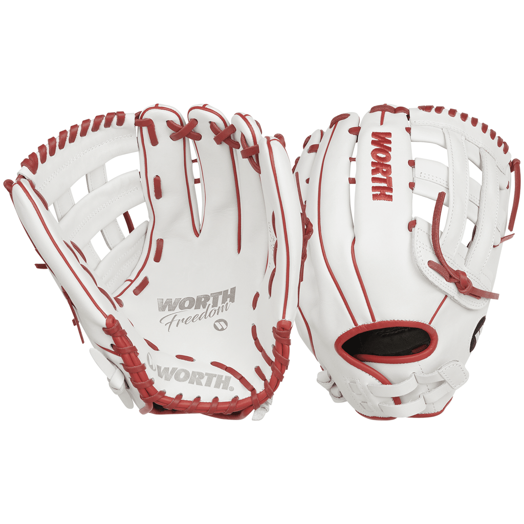 Worth Freedom Series 13" Slowpitch Fielding Glove - WWF130-6WS product image 2, provided for visual reference and product