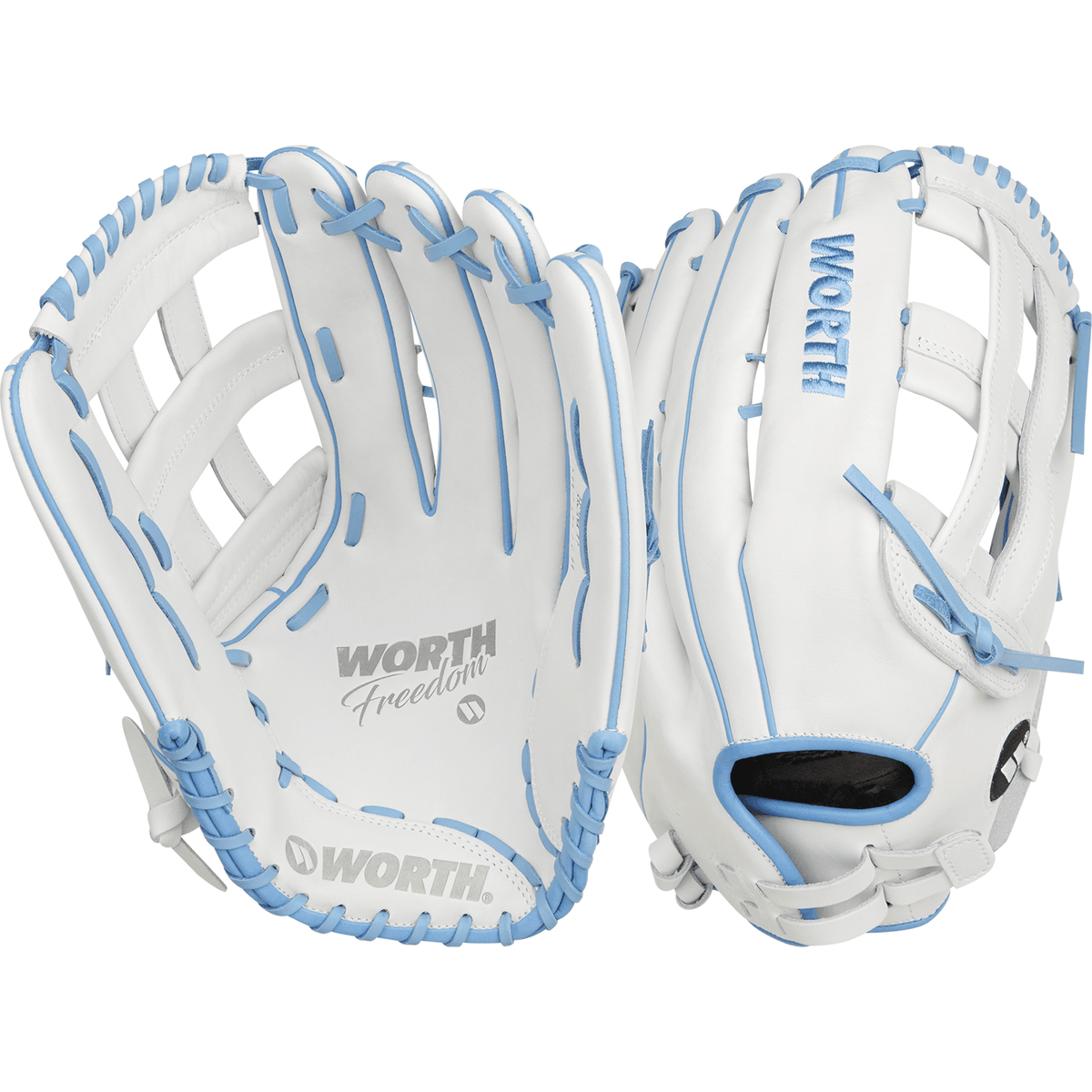 Worth Freedom Series 15" Slowpitch Fielding Glove - WWF150-6WCB product image 1, provided for visual reference and product